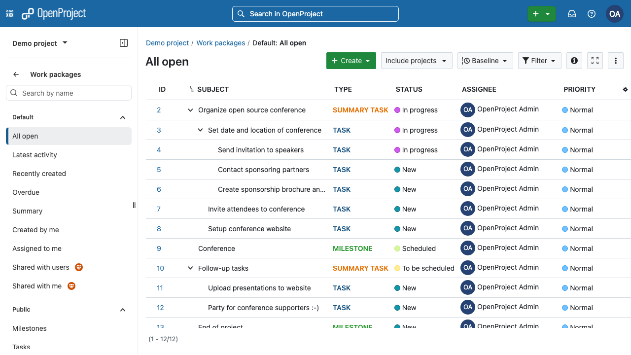 Open Project TR 5
